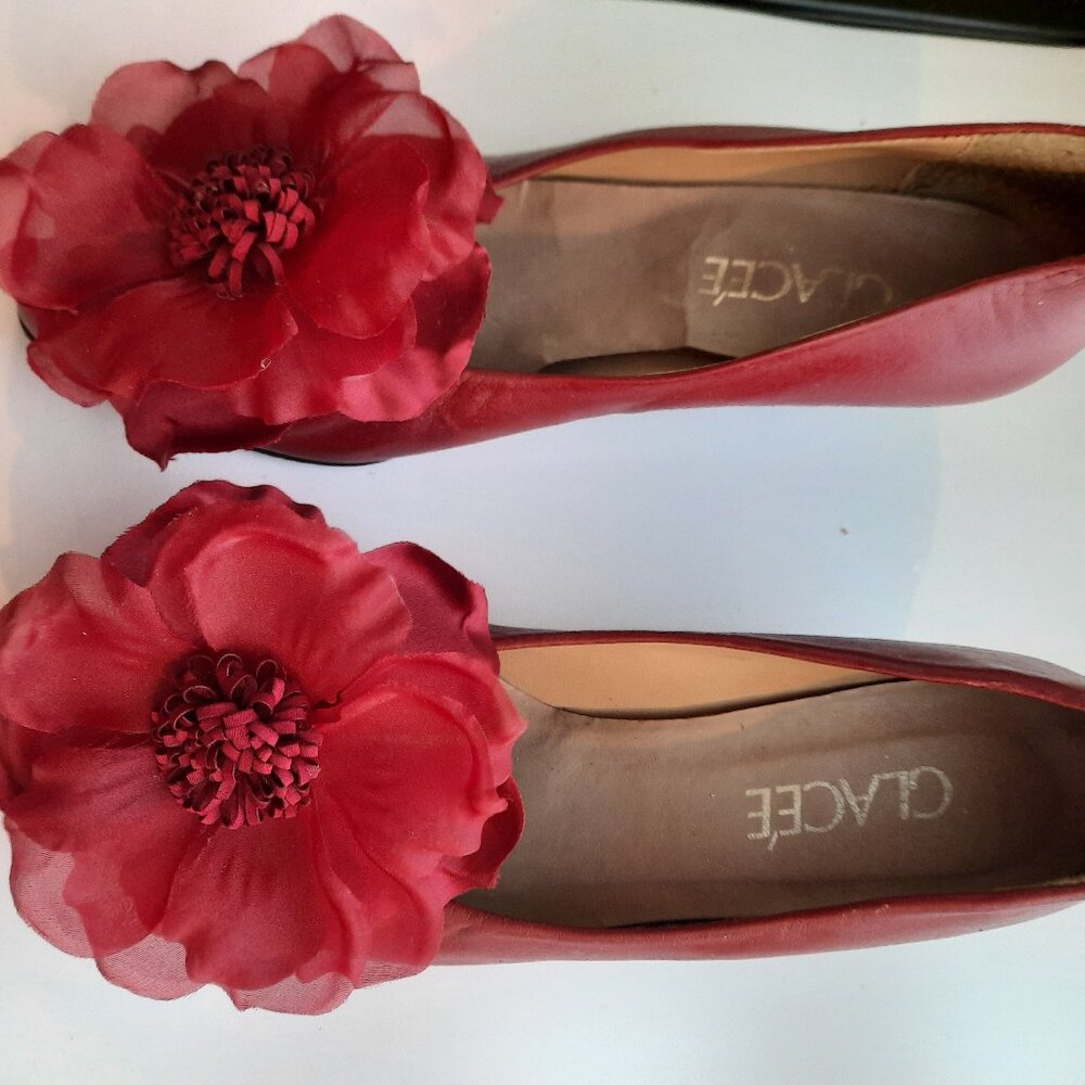 Pretty  Burgundy Leather Shoes